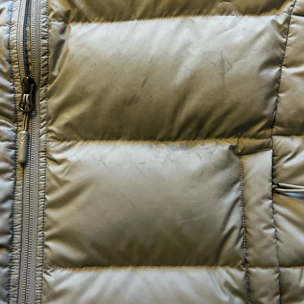 The North Face 550 Down Puffer Vest Gray Men’s Small Full Zip